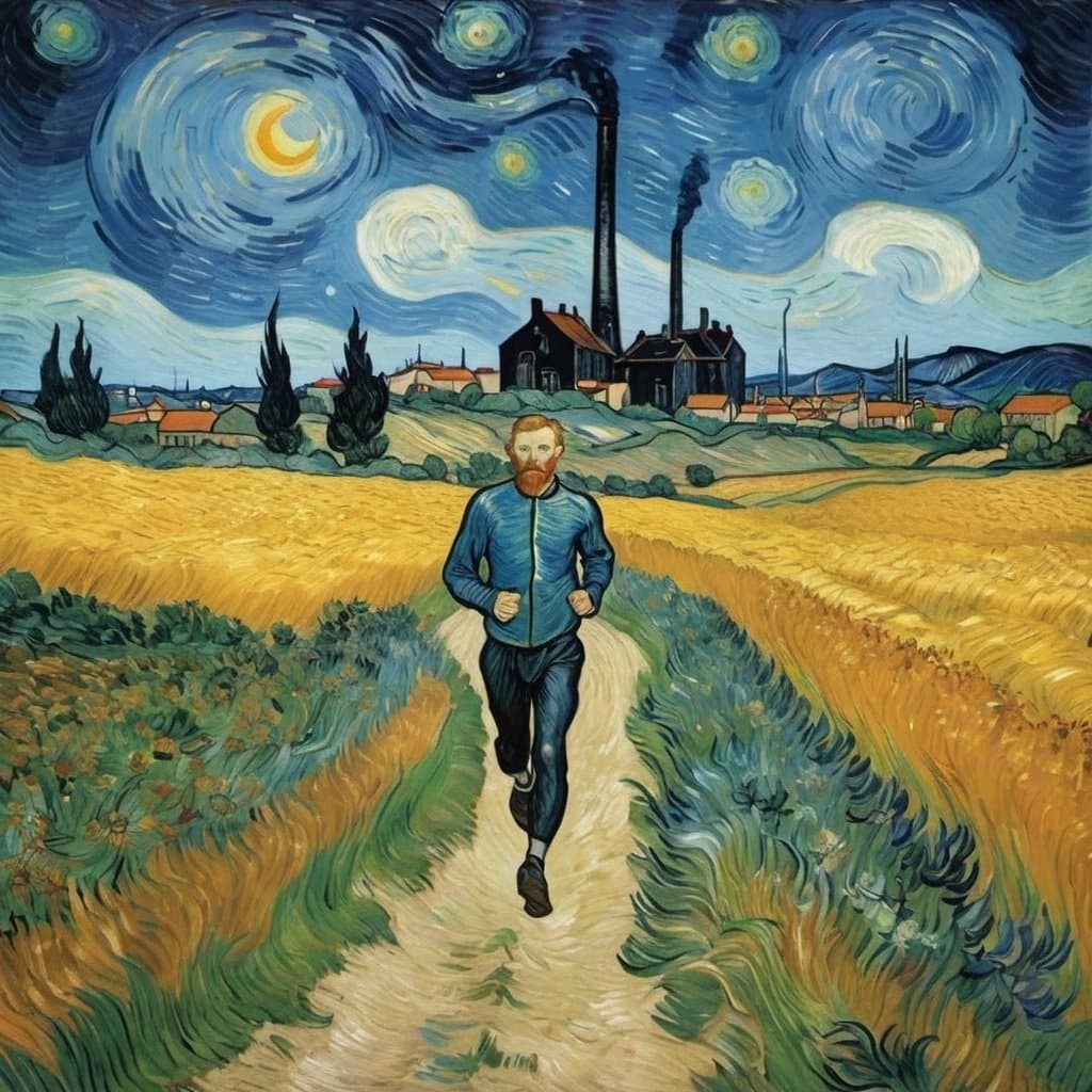 Jogging Vincent Van Gogh - image